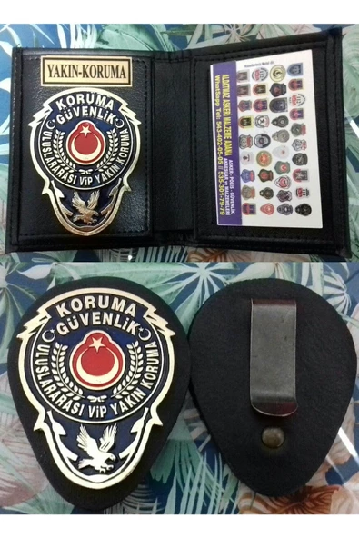 EL EMEĞİ.YAKIN KORUMA ROZETLİ CÜZDANI v KEMER ROZETİ SATINAL.SIVILE SATILMAZ. ürün görseli 1