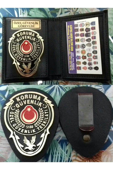 KEŞFET SUPER.ÖZEL GÜVENLİK ROZETLİ CÜZDANI v KEMER ROZETİ SATINAL.SIVILE SATILMAZ. ürün görseli 1