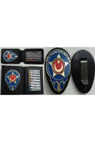 VİP YAKIN KORUMA 2AD ROZETLİ CÜZDANI + 1AD YAKIN KORUMA KEMER ROZETİ AL-SIVILE SATILMAZ. ürün görseli 1
