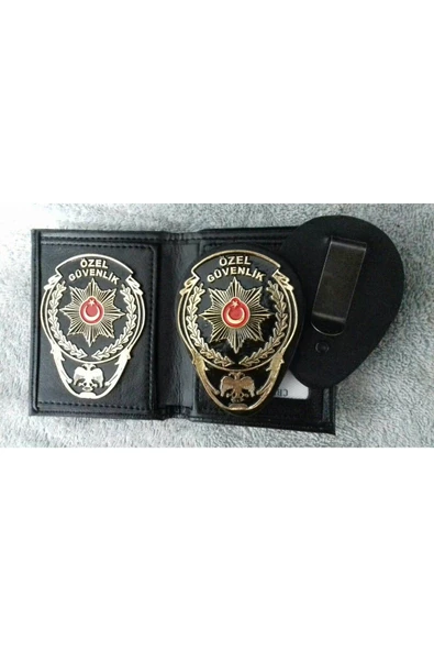 ÖZEL GÜVENLİK ROZETLİ CÜZDANI+ÖZEL GÜVENLİK KEMER ROZETİ SATINAL-SIVILE SATILMAZ. ürün görseli 1