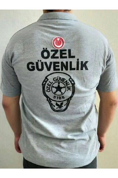GRİ RENK,KISA KOL,ÖZEL GÜVENLİK TİŞÖRT SATINAL.SIVILE SATILMAZ. ürün görseli 1