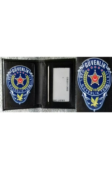 STOKTA VAR.ÖZEL GÜVENLİK ROZETLİ CÜZDANI v +1-ROZET  SATINAL.SIVILE SATILMAZ ürün görseli 1