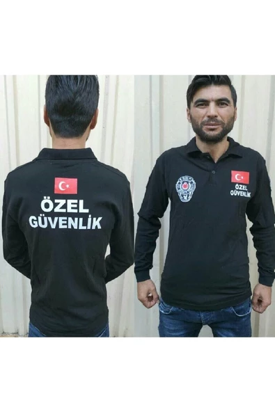 Bakmadan Geçme,uzun Kol,siyah Renk,özel Güvenlik Tişört Satınal ürün görseli 1