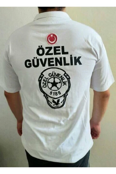 HARIKA TASARIM,KISA KOL,BEYAZ RENK,ÖZEL GÜVENLİK TİŞÖRT SATINAL.SIVILE SATILMAZ. ürün görseli 1