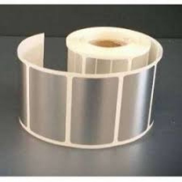 100x75 SILVER MAT ETİKET 500 SARIM ürün görseli 1
