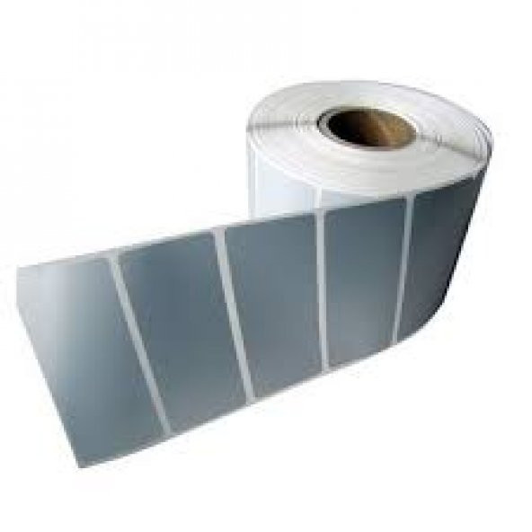 SİLVER MAT ETİKET 1000 Lİ SARIM 1 RULO FİYATI 40x80 ürün görseli 1