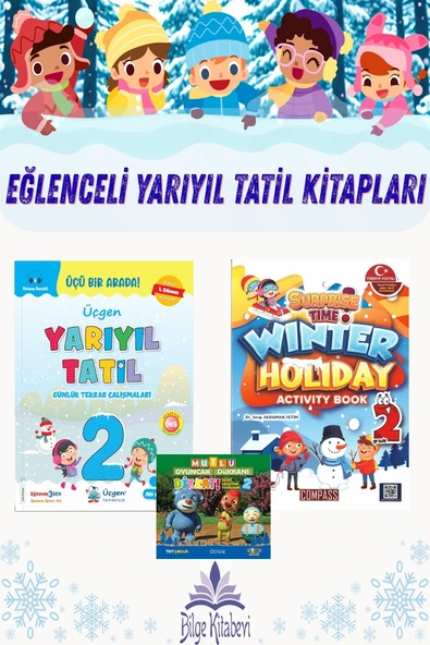 Üçgen 2.Sınıf Yarıyıl Tatil+Winter Holiday (İngilizce Yarıyıl Tatil) ürün görseli 1