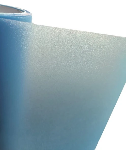 Parlak Simli Görünüm Mavi Renk Yapışkanlı Folyo 30 Cm 1 Metre ürün görseli 1