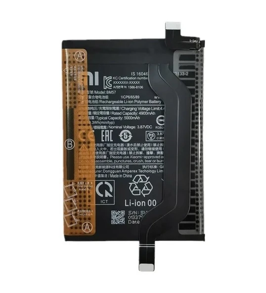 Xiaomi RedMi Note 10 Pro Batarya Redmi BM57 Uyumlu Yedek Batarya Xiaomi POCO X3 GT ürün görseli 1