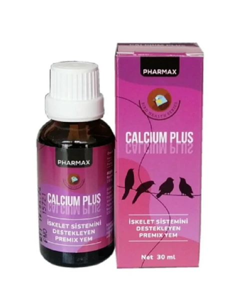 Pharmax Calcıum Kuşlar İçin Kalsium İskelet Destekleyici 30 ml ürün görseli 1