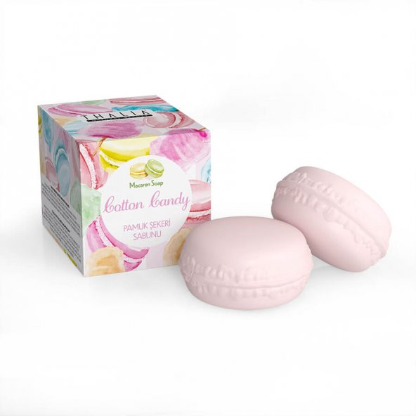 Thalia Pamuk Şekeri Macaron Sabun - 100 gr - Resim 1