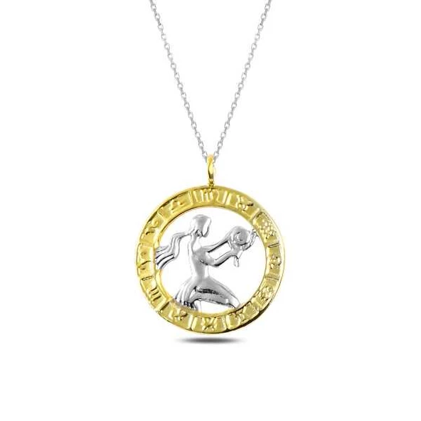 ​Gümüş Gold Başak Burcu Kolye SL3674 ürün görseli 1