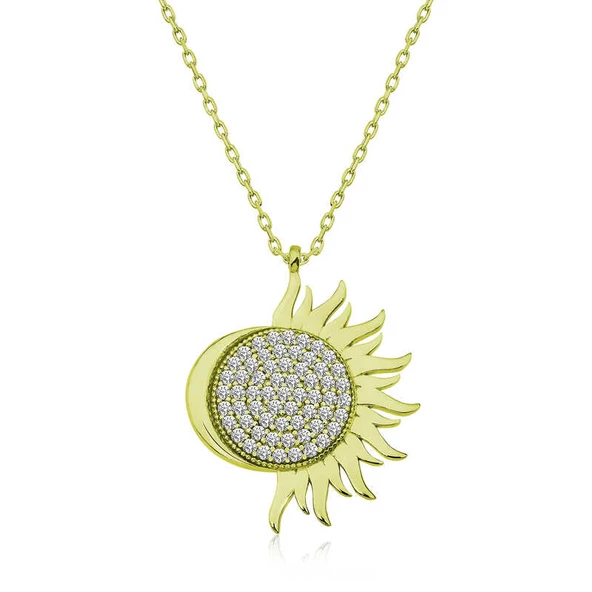 ​Gümüş Gold Mihrimah Sultan Bayan Kolye SL3688 ürün görseli 1