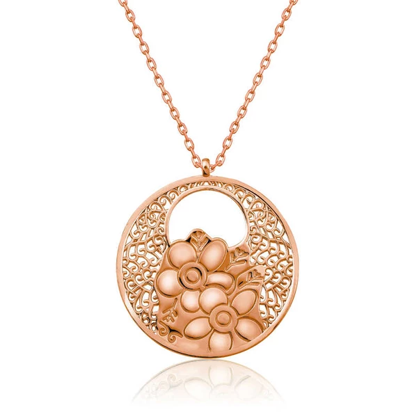 Gümüş Rose Yaşam Çiçeği Kolye SL4475 ürün görseli 1