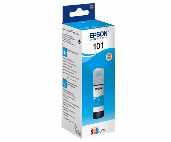 Epson 101 70 ml Cyan Mavi Mürekkep C13T03V24A ürün görseli 1