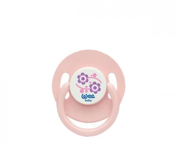 Wee Baby Yuvarlak Uçlu Emzik 18+ Ay No:03 pembe çiçekli ürün görseli 1