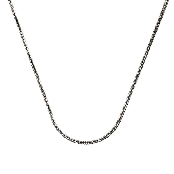 ​Gümüş 2 mm Tilki Kuyruğu 60 Cm Zincir SL5517 ürün görseli 1