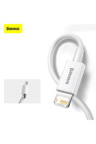 Baseus CALKYS-A02 Superior Series USB To Lightning Lightning 1 mt 2.4A Hızlı Şarj Kablosu - Resim 3