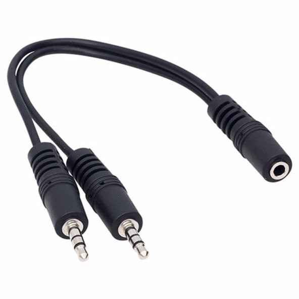 3.5 mm Stereo Dişi 2X3.5 mm Stereo Erkek Kablo  18749 ürün görseli 1