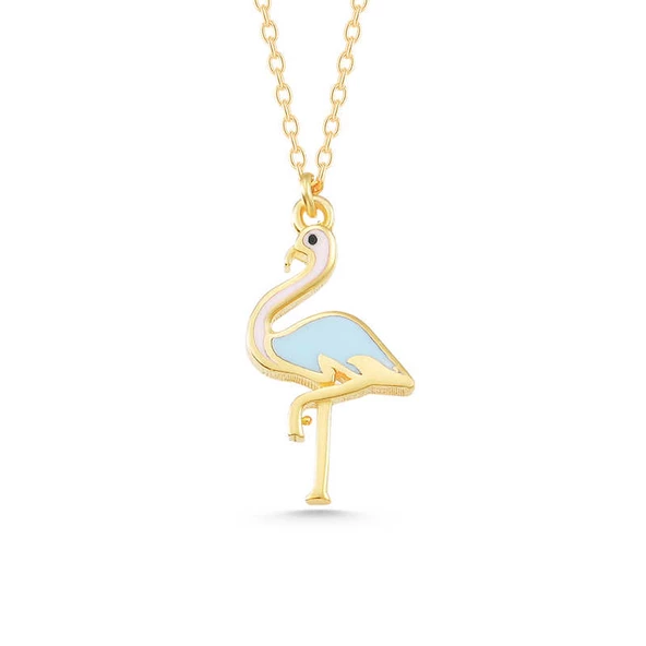 Gümüş Gold Flamingo Kadın Kolye SL5773 ürün görseli 1
