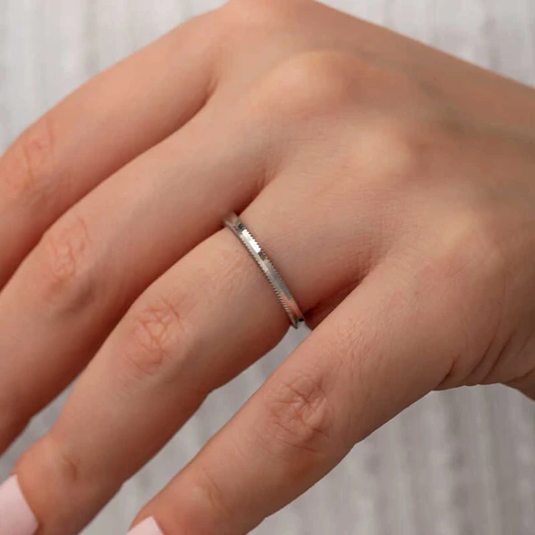 Gümüş Ajda Kadın Yüzük  SL7355 - Resim 9