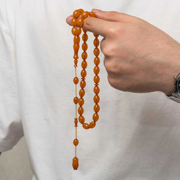 Sıkma Kehribar Tesbih SL8090 - Resim 8