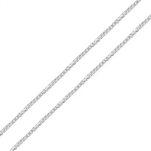 Gümüş Küp Zincir SL8820 - Resim 3