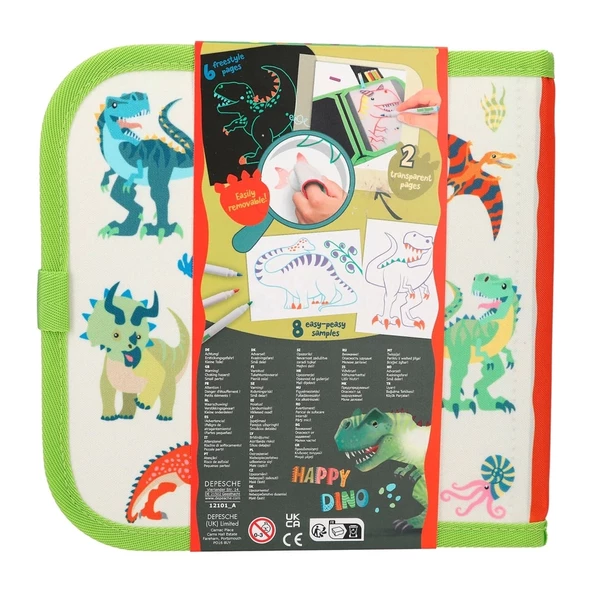TopModel Dino World Paint & Swipe Book - Resim 3