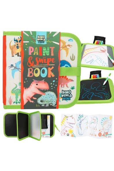 TopModel Dino World Paint & Swipe Book ürün görseli 1
