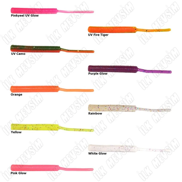 Ryuji Tiny Worm 5cm Silikon Yem - Resim 2