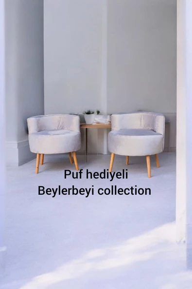 BEYLERBEYİ Çay seti koltuk takımı berjer ve puf ürün görseli 1
