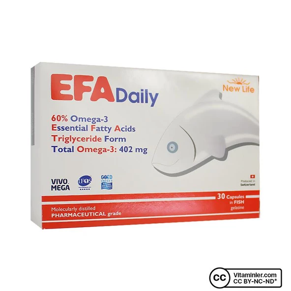 New Life Efa Daily Omega 3 Balık Yağı 30 Kapsül ürün görseli 1