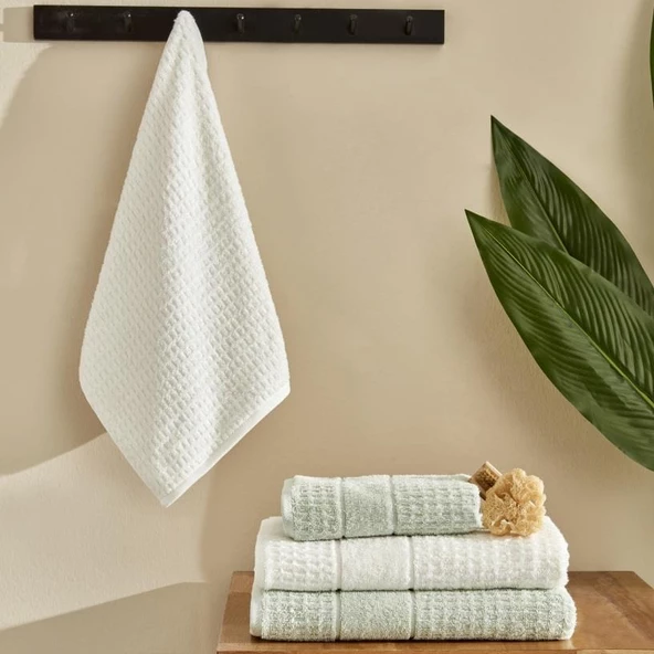 Karaca Home Elna Mint 4 Parça Hamam Seti ürün görseli 1