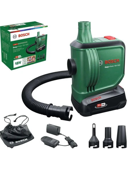 Bosch EasyInflate 18V-500 Tek Akülü 2 Ah Araç Kompresörü ürün görseli 1
