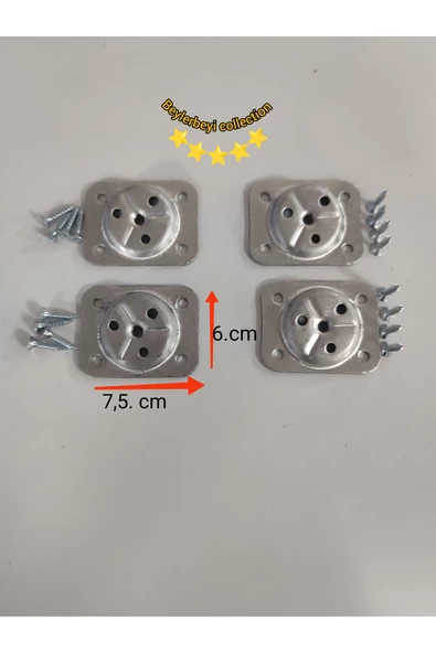 BEYLERBEYİ (AÇILI) Ahşap veya metal Ayak Bağlantı Aparatı - Zigon Sehpa veya Çocuk Sandalye Ayak Aparatı ürün görseli 1