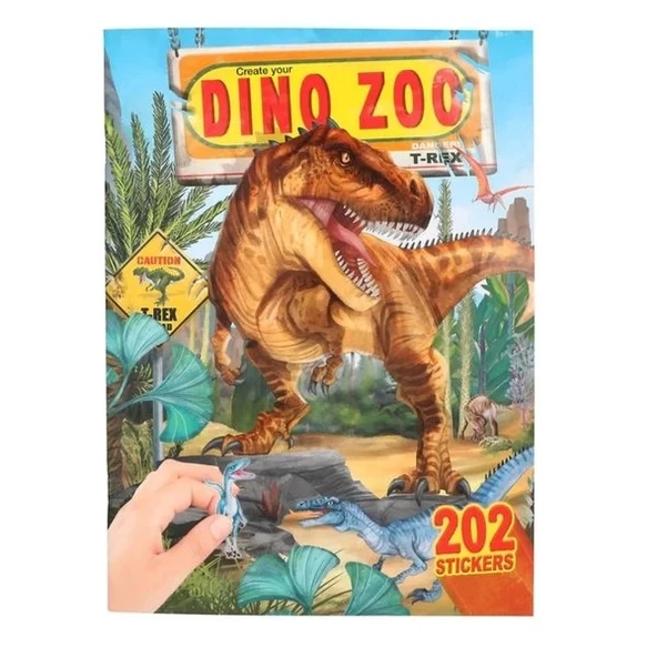 Top Model Dino World Dinozor Çıkartma Defteri ürün görseli 1