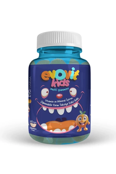 Evovit Kids Multi Gummies 60 Çiğnenebilir 8683873585229 ürün görseli 1