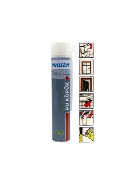 Master E600 Poliüretan Köpük 600 gr Pipetli - Resim 2