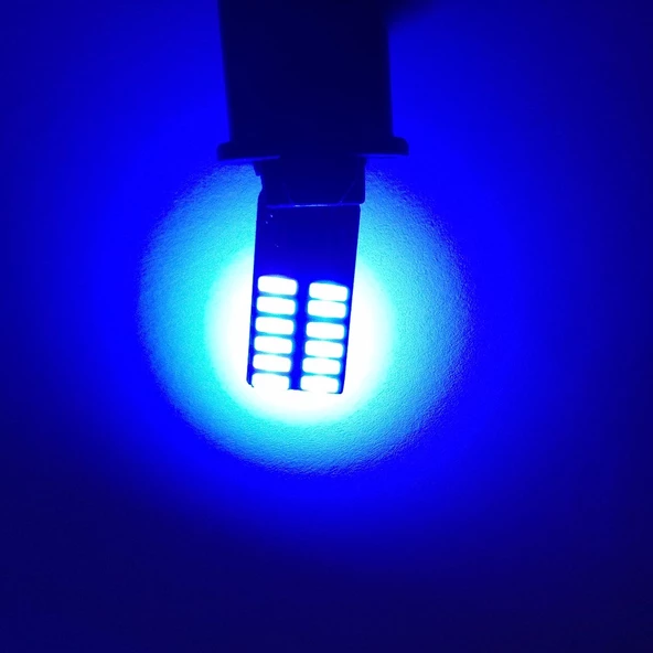 Süper Mavi T10 Led 24 Smd Canbus Güçlü Led Işık ürün görseli 1