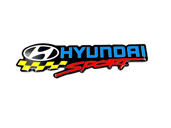 Hyundai Alüminyum Pleksi Arma Sticker - Hyundai Sport Arma ürün görseli 1