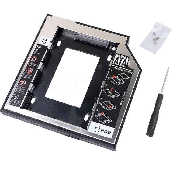 4716 9.5mm Sata Hdd Harddisk Caddy Kızak Kutu Laptop Ssd Notebook İkinci Hdd Takma ürün görseli 1