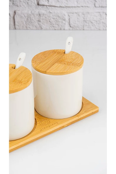 Bambum  Flora  3'lü Baharat Seti Kaşıklı - Resim 5