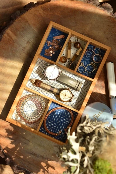 Bambum  Boxy 6 Bölmeli Takı Kutusu B2868 ürün görseli 1