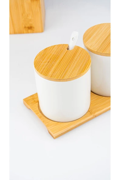 Bambum  Flora  3'lü Baharat Seti Kaşıklı - Resim 3