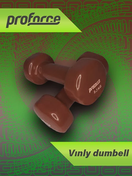 Proforce Vdb Dışı Vinil Kaplı Içi Çelik Döküm Ağırlık Dambıl 2,5 Kg -tek Adet ürün görseli 1