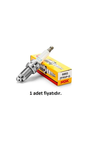 NGK ZFR5P-G ATEŞLEME BUJİSİ LUPO 1 CADDY 2 POLO 4 FABİA 1-2 ROOMSTER İBİZA 3 CORDOBA 6L1 1,2 1,4 6893 NG ürün görseli 1