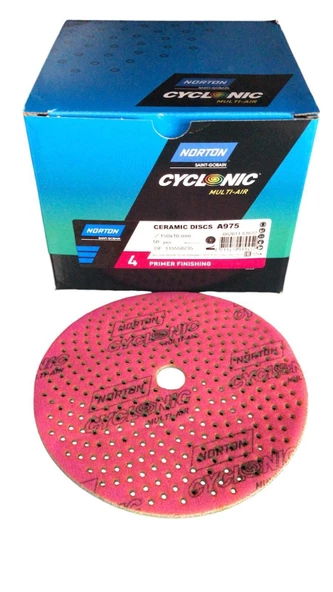 NORTON CYCLONİC FUSYA 4 150MM DAİRE ZIMPARA A975  1ADET ürün görseli 1