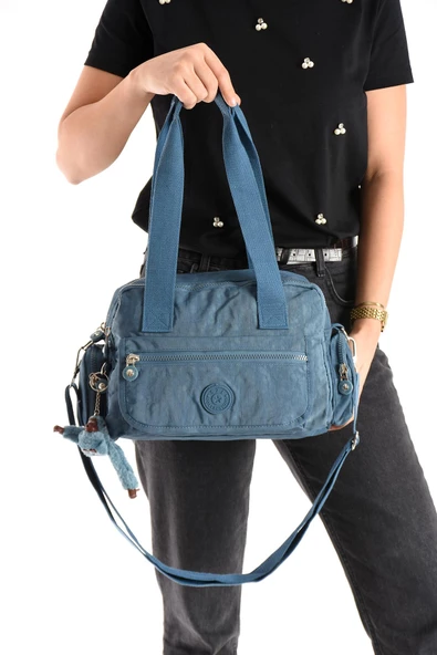 571 collections Ultra Hafif Su Geçirmez Çok Cepli Omuz Çantası Mavi (Model: 571-5M) ürün görseli 1