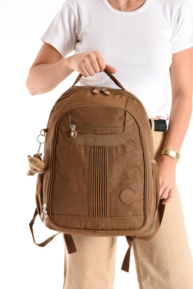571 collections Ultra Hafif Orta Boy Sırt Çantası Çok Cepli Taba (Model: 571-3P) ürün görseli 1