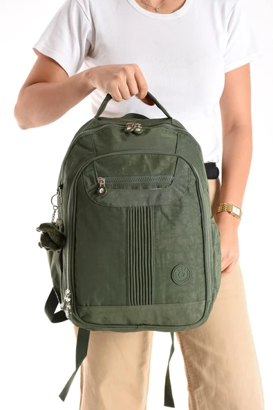 571 collections Ultra Hafif Orta Boy Sırt Çantası Çok Cepli Yeşil (Model: 571-3P) ürün görseli 1
